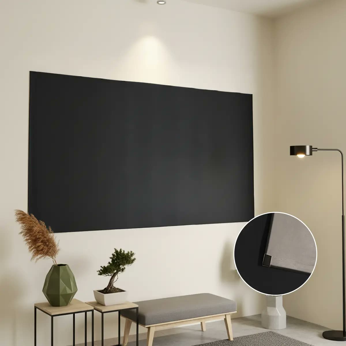 Cortina Painel Blackout Velcro Sala Quarto Cozinha 2,15x1,35