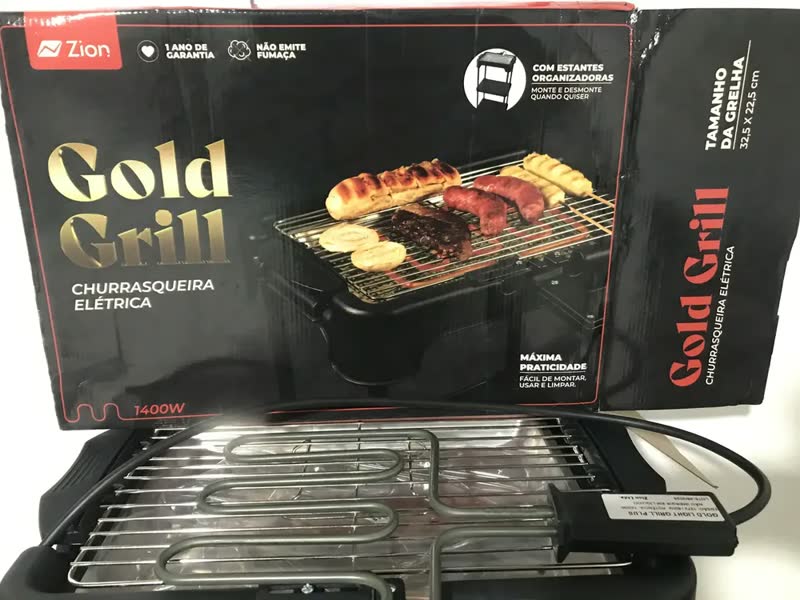 foto de Churrasqueira Elétrica Cozinha Estante Prateleira Zion