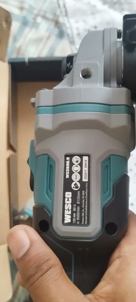 foto de Esmerilhadeira Angular Brushless 125mm Sem Bateria Wesco