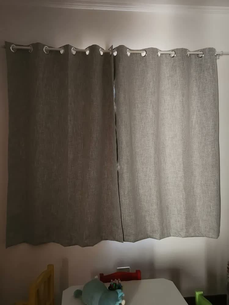 foto de Cortina Blackout Linho Vedação 100% Para Varão 2,80x1,70