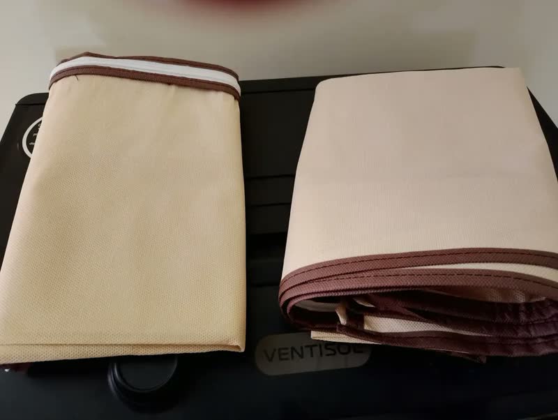 foto de Kit 5 Organizadores Multiuso Anti-mofo Edredom Roupas De Cama Cobertores Versátil Proteção Contra Umidade Tamanho G 60x45x30