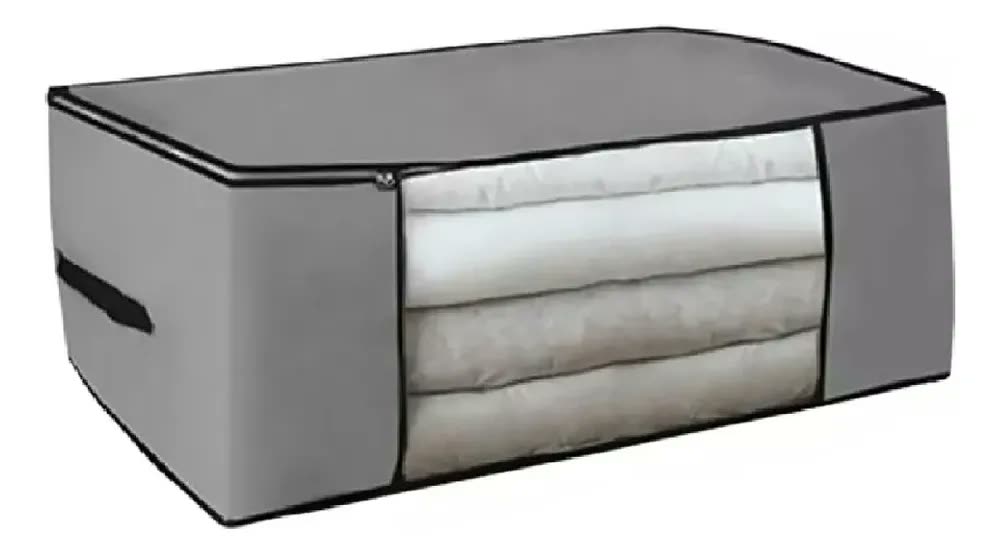 Kit 5 Organizadores Multiuso Anti-mofo Edredom Roupas De Cama Cobertores Versátil Proteção Contra Umidade Tamanho G 60x45x30