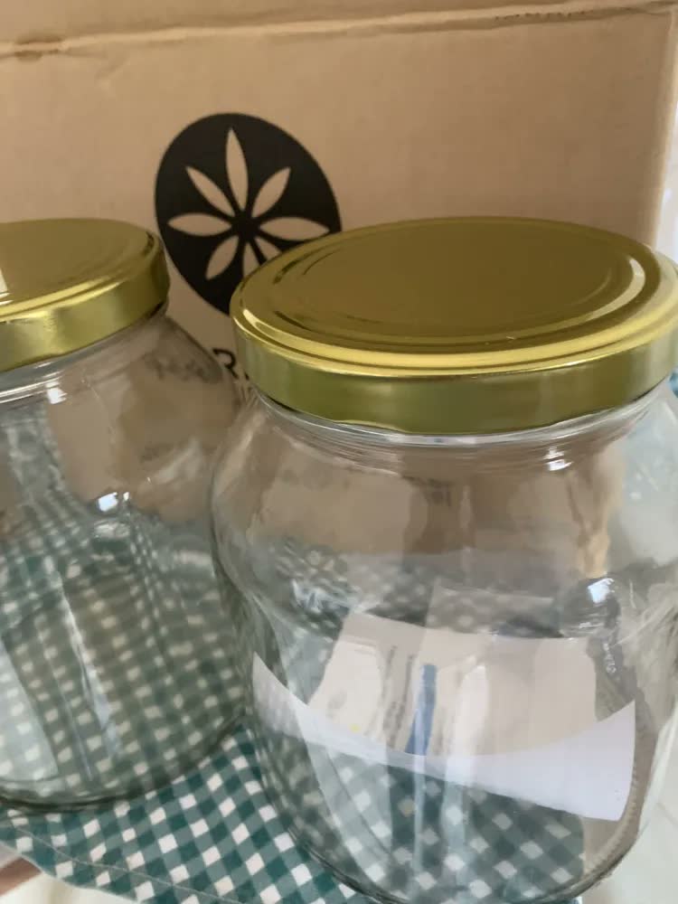 foto de Kit 2 Potes De Vidro Conserva 2 Litros Mantimentos Kombucha