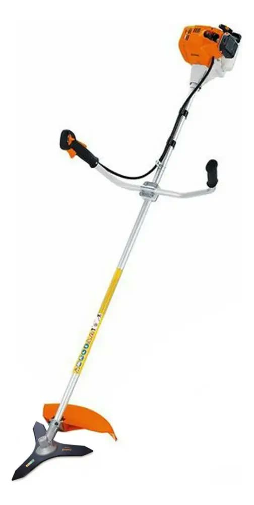 foto de Roçadeira À Gasolina 1.3cv Fs 85 Com Faca De 3 Pontas Stihl