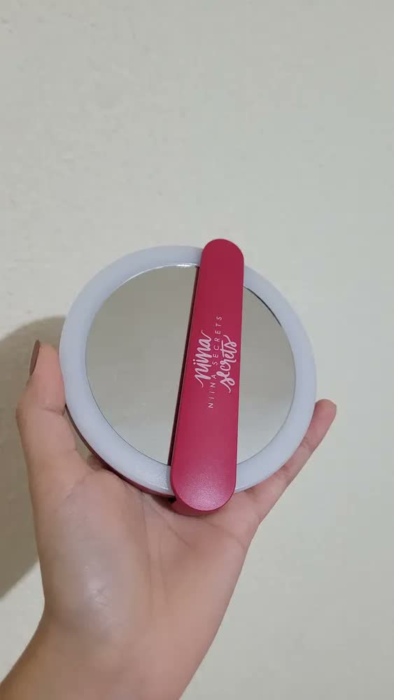 foto de Espelho Led Eudora Nina Secrets Cor Rosa
