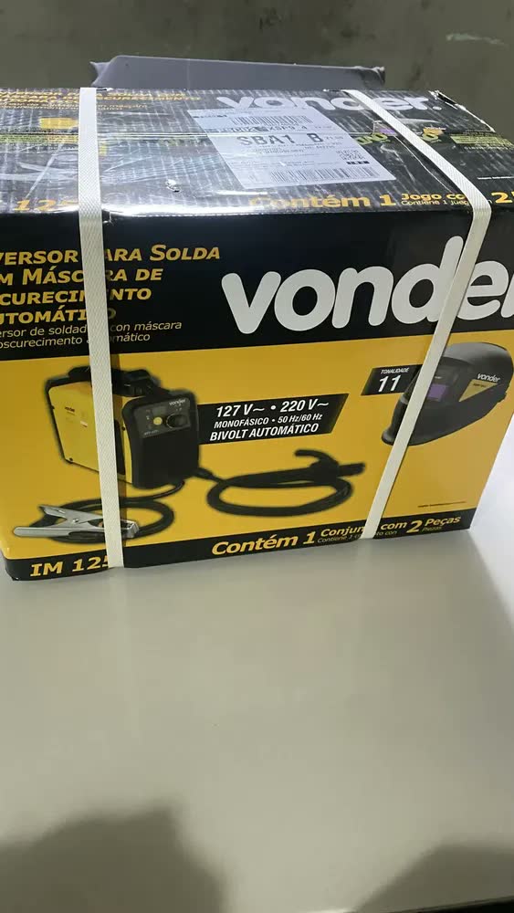 foto de Inversor Para Solda Eletrodo e TIG Im125 C/ Máscara Escurecimento automático Vonder