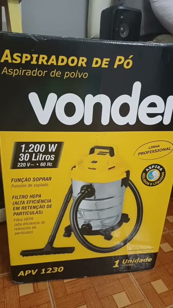 foto de Aspirador De Pó e Líquidos Profissional 30 Litros Apv 1230 Vonder
