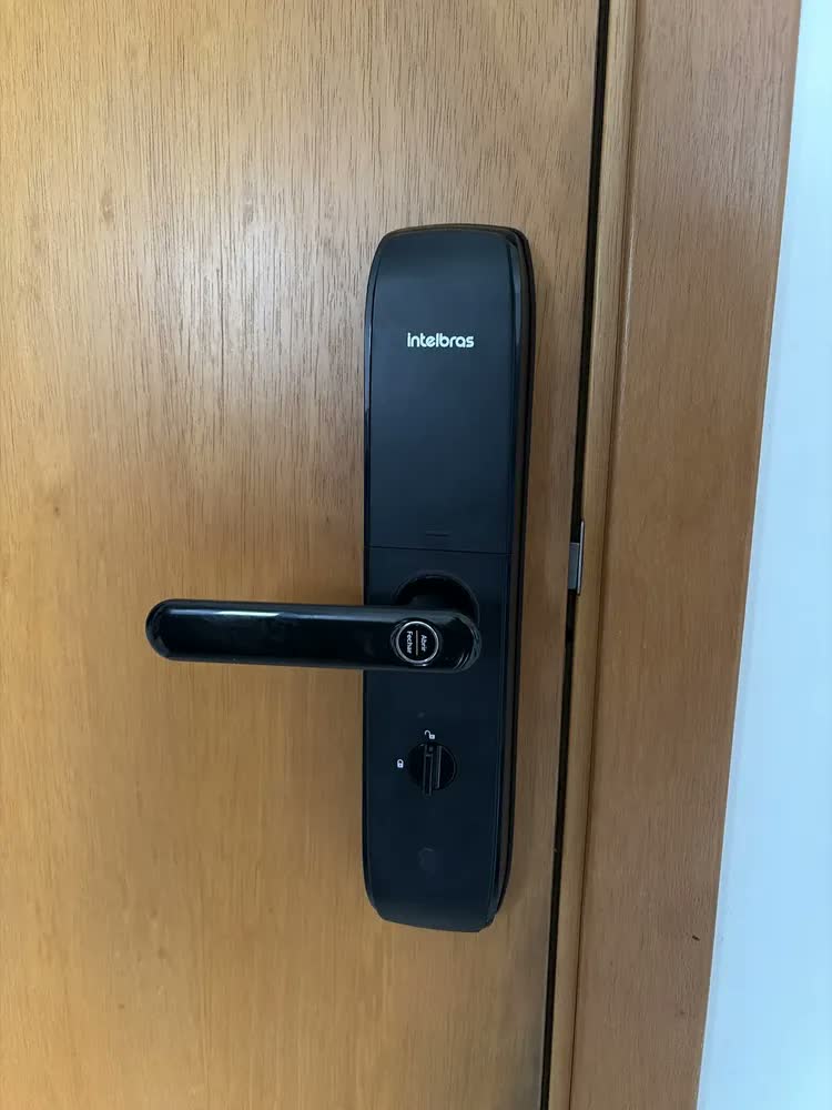 foto de Fechadura Digital Intelbras Mfd 7000 D Maçaneta Embutir Abnt Senha Tag