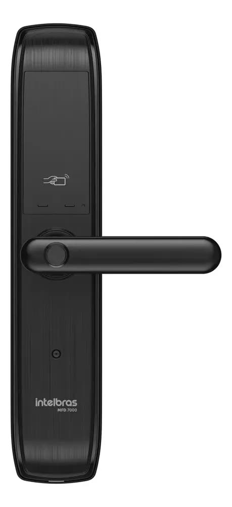 Fechadura Digital Intelbras Mfd 7000 D Maçaneta Embutir Abnt Senha Tag