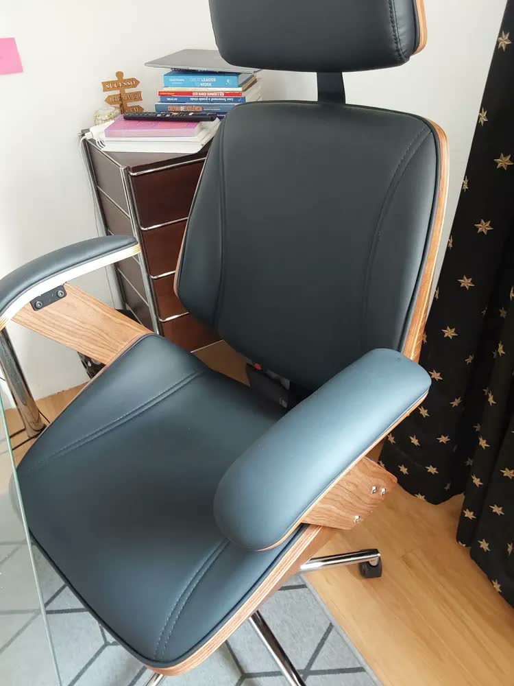 foto de Cadeira Presidente Executiva Couro Ergonômica Escritório