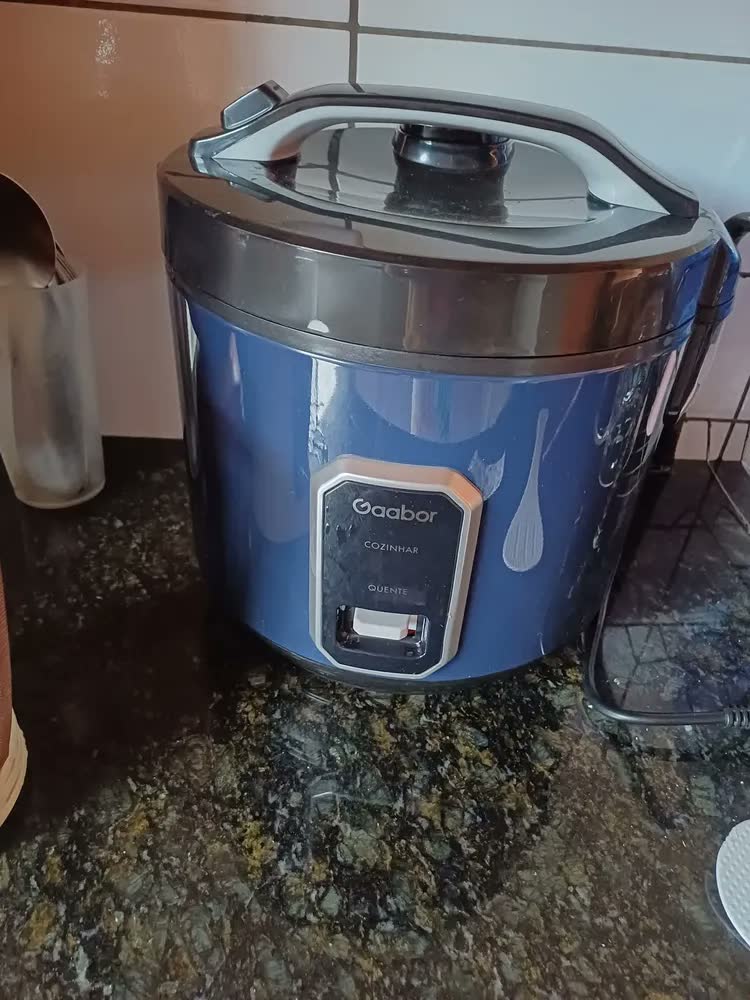 foto de Panela Elétrica De Arroz Marinus 15 Xícaras Gaabor 700w Cor Azul-escuro Frequência 60hz