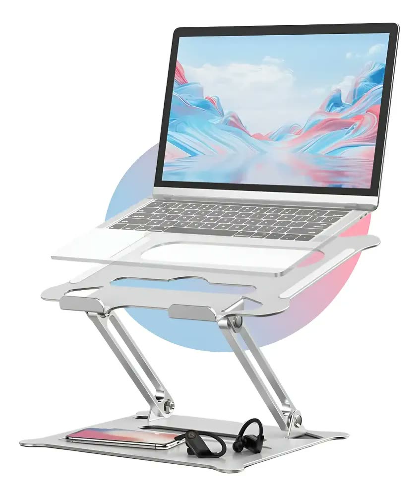 Suporte Notebook Macbook Note Ajustável Mesa Escritorio Robusto Articulável Até 17