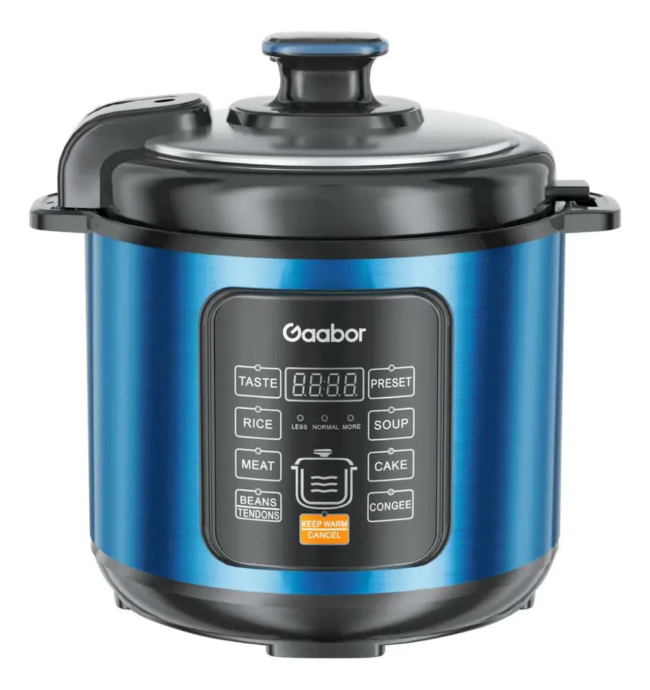 Panela De Pressão Elétrica 6l Gaabor Multifuncional 1000w Cor Azul Frequência 60Hz