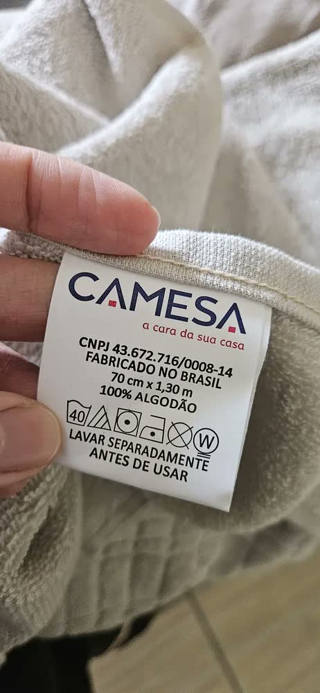 foto de Jogo De Toalha Banho 4 peças 100 Algodão 400 gr/m Loft Camesa