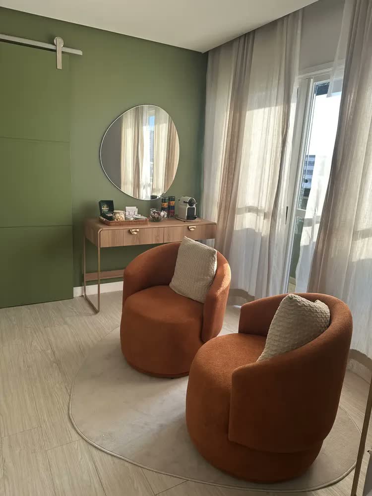 foto de Poltrona Orgânica Beatriz Bouclê Terracota Conforto E Estilo