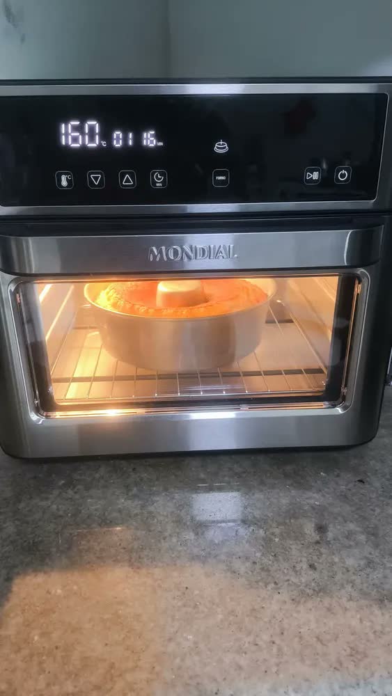 foto de Fritadeira Air Fryer Forno Oven Digital 25 Litros Mondial Preto AFO-25L-BI 127V