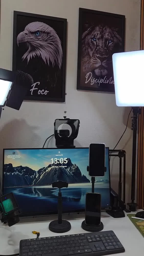foto de Quadro Decorativo Disciplina Frases Foco E Execução Animais Sala Escritório Quarto Hall, Etacart, 3mm, Grande