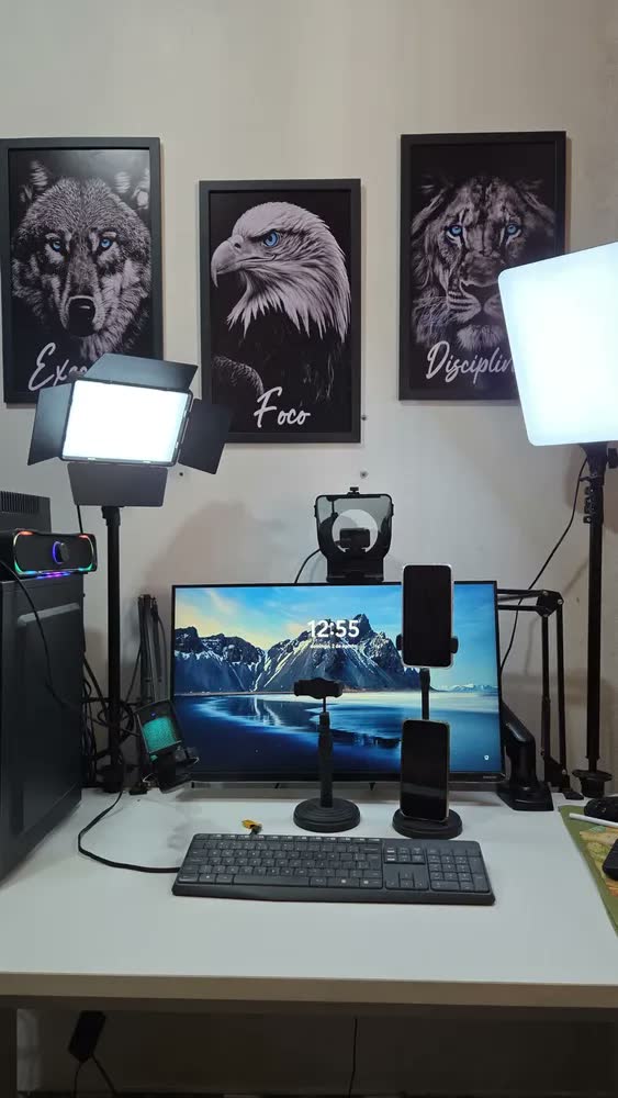 foto de Quadro Decorativo Disciplina Frases Foco E Execução Animais Sala Escritório Quarto Hall, Etacart, 3mm, Grande