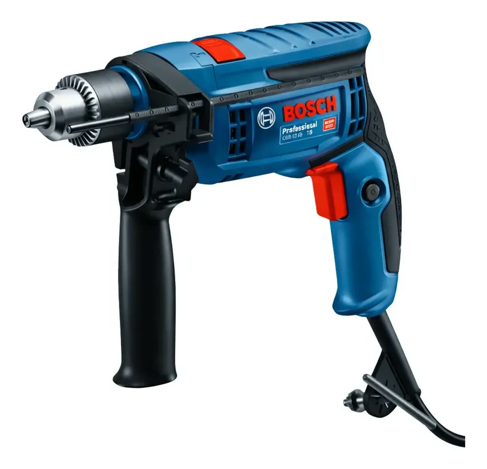 Furadeira Parafusadeira De Impacto Gsb13re 750w Bosch Cor Azul Frequência 60 Hz