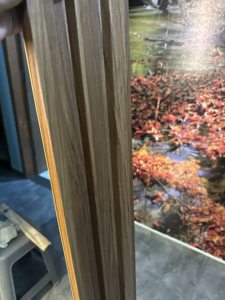 foto de Painel Ripado Modaza Wpc Cinza 18 X 285 Cm