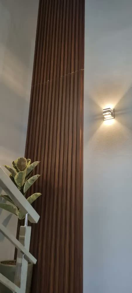 foto de Painel Ripado Modaza Wpc Cinza 18 X 285 Cm