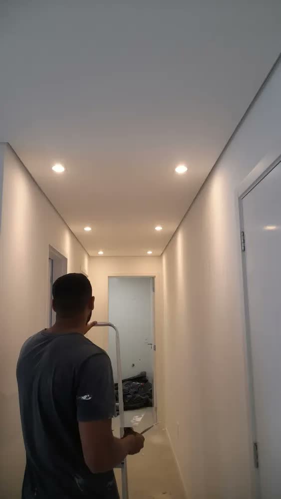 foto de Kit 10 Spot Led Embutir 7w 3000k Branco Quente 110v/220v Bivolt Quadrado Branco Cod: ALUT000601 Alut