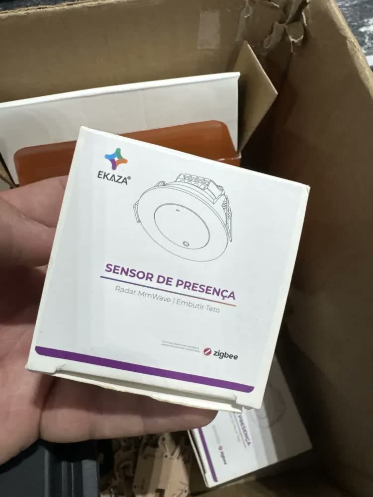 foto de Sensor Presença Humana Radar Inteligente Mmwave Smart Zigbee Cor Branco