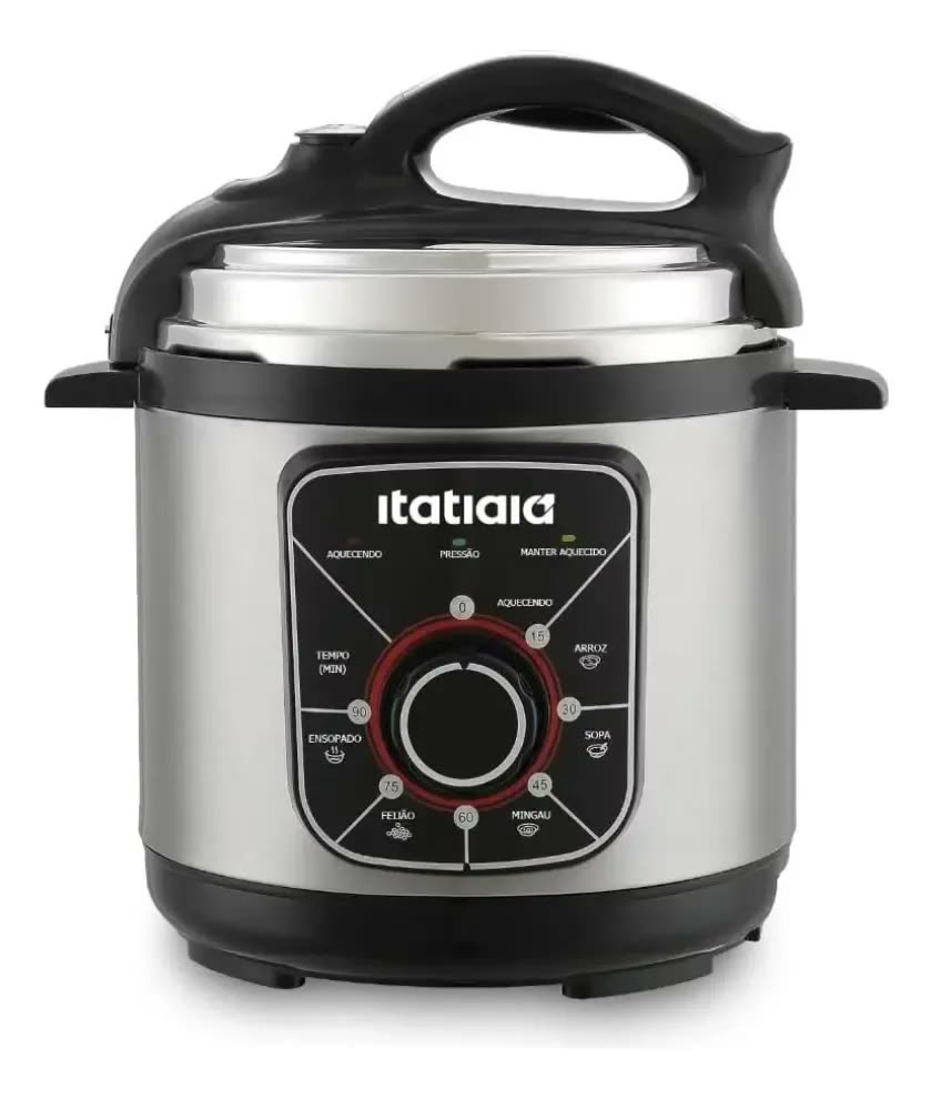 Panela de pressão essencial inox itatiaia 5l 900w