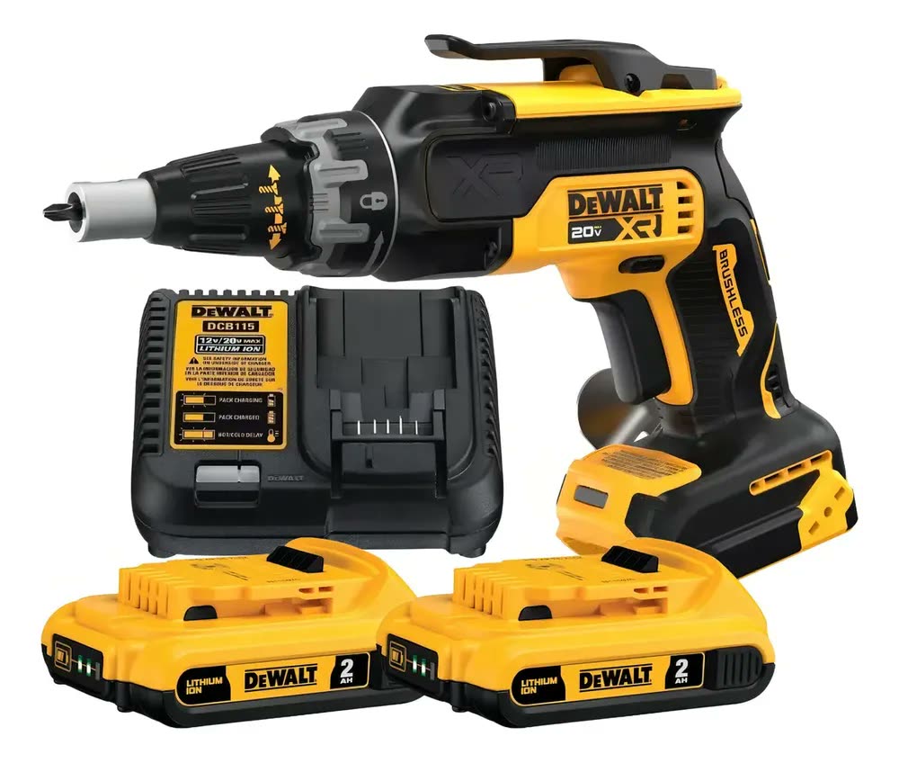 Parafusadeira Drywall Dcf630 2 Bateria 2ah Carreg Dewalt