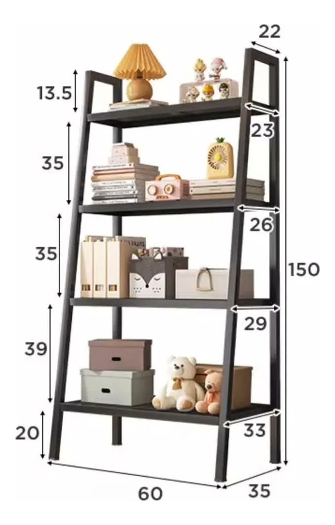 foto de Estante Industrial De Aço 4 Prateleiras Para Livros Multiuso