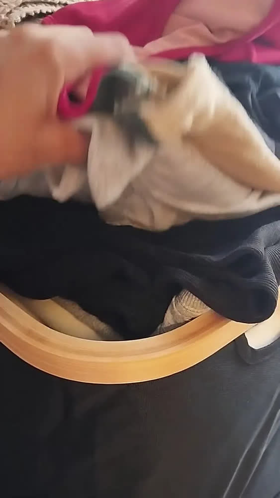 foto de Cesto De Roupa Suja Preto Tampa Bambu Banheiro Lavanderia