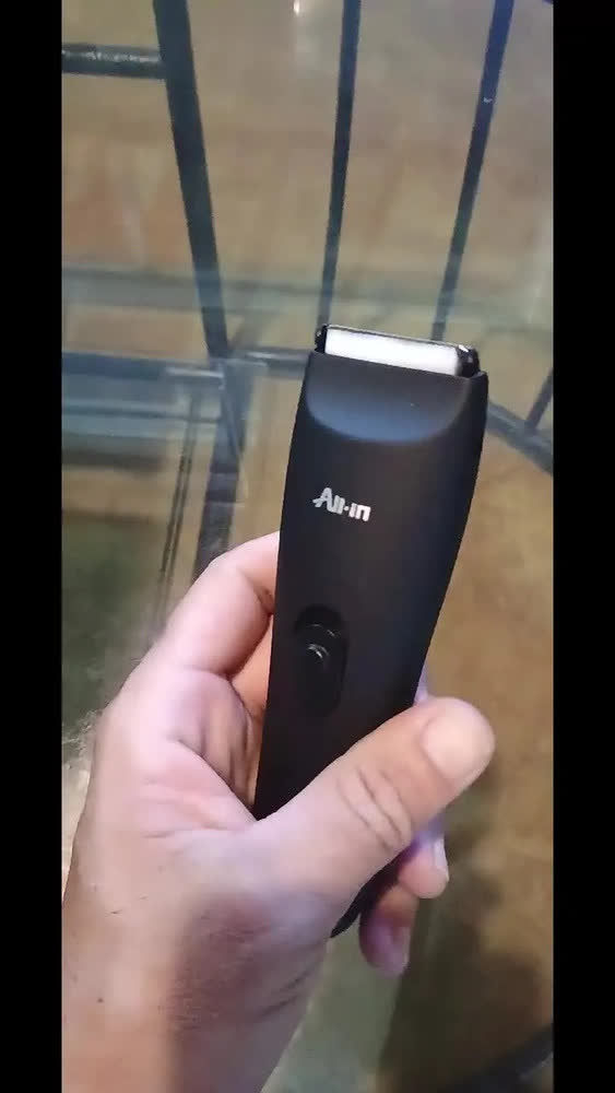 foto de All-in Barbeador Eletrico Aparador De Pelos Areas Intimas Barba Homem Aparelho De Barbear Maquina De Cortar Cabelo Recarregável A Prova Da Agua Portatil