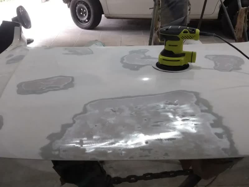 foto de Lixadeira Orbital 350W Profissional Circular 125mm Velocidade Variável Com 16 Lixas E Auto Sucção Coletor De Pó Desoon