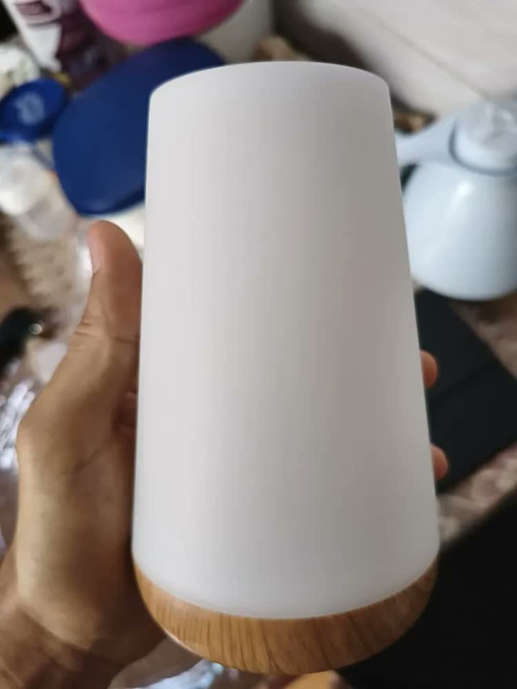 foto de Luminária Led Rgb Toque Controle Remoto Recarga Usb C/ Timer