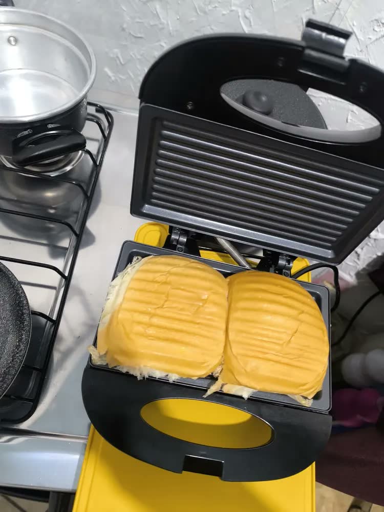 foto de Sanduicheira Century Elétrica Fast Grill 750W Preto Inox Antiaderente