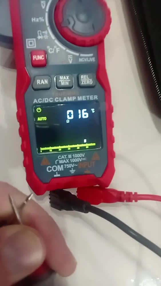 foto de Alicate Multímetros profissional Digital AstroAI com pinça de corrente Inrush,1000A TRMS,testador de corrente e tensão com VFD,modo LOZ;mede corrente CA/CC,tensão,temperatura,resistência,capacitância