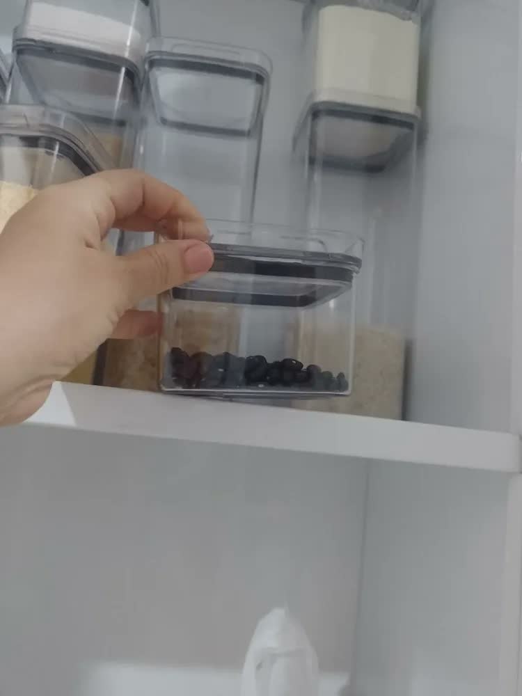 foto de Kit 6 Potes Herméticos Quadrados (4 De 1l E 2 De 2,2l)