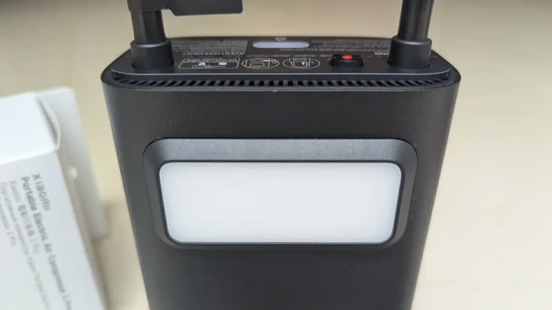 foto de Compressor De Ar Elétrico Portátil Xiaomi 2 Pro Preto Preto