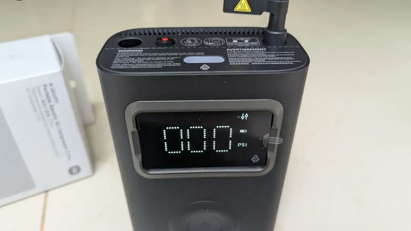 foto de Compressor De Ar Elétrico Portátil Xiaomi 2 Pro Preto Preto