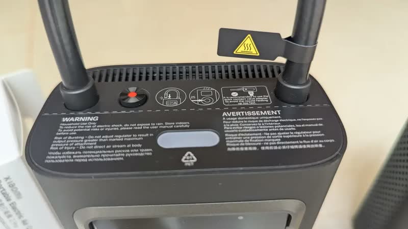 foto de Compressor De Ar Elétrico Portátil Xiaomi 2 Pro Preto Preto