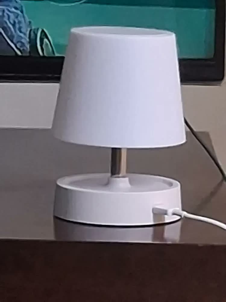 foto de Luminária Abajur De Mesa Led Touch Quarto Estudo Leitura Lâmpada Moderna Recarregável Shopthis