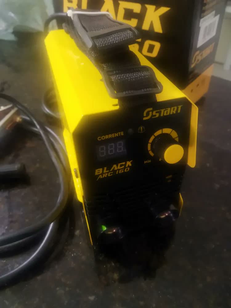 foto de Máquina De Solda Inversora Tig Black Arc Start 160a Serralheiro Mma Eletrodo