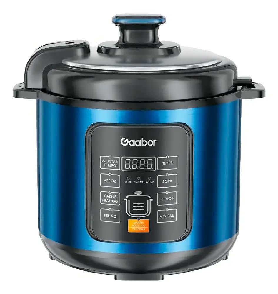 foto de Gaabor Panela Elétrica 6l 1000w 8 Funções Antiaderente Azul
