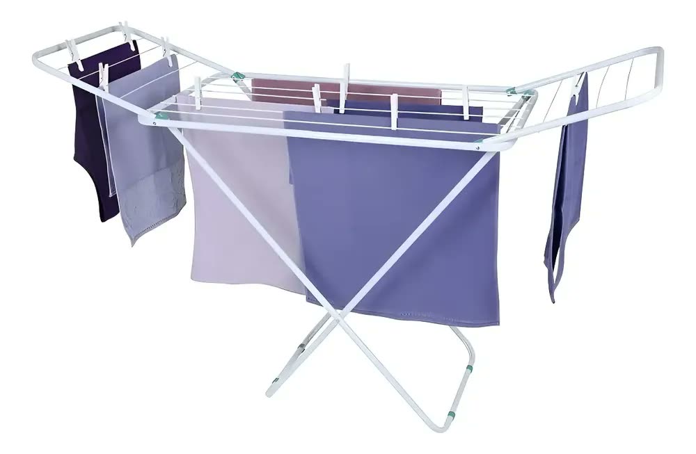 Varal Chão Retrátil Slim com Abas Mor para Apartamento