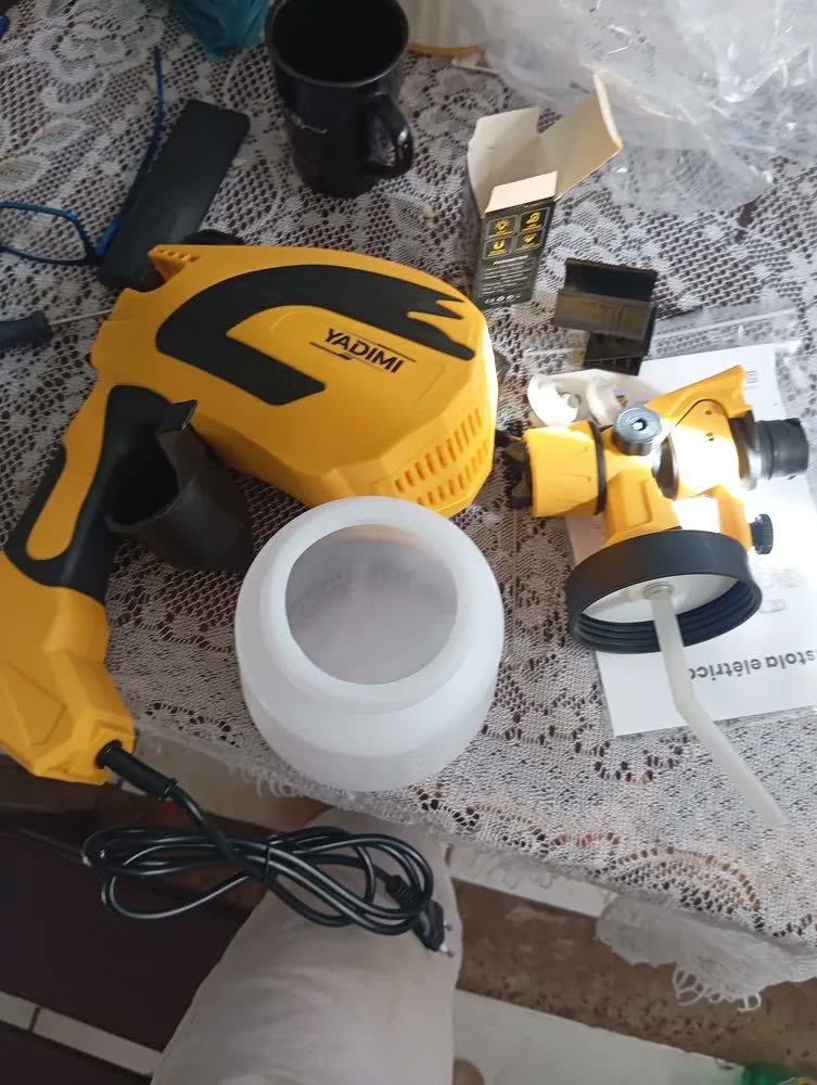 foto de Pistola De Pintura Eletrica Pulverizador Profissional Hvlp