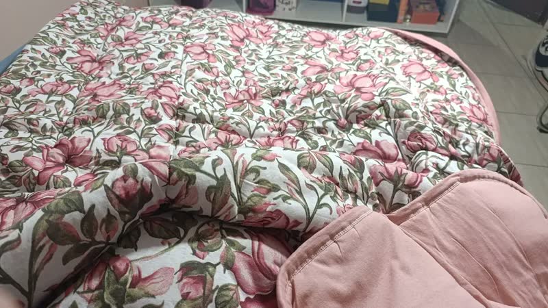 foto de Edredom Casal Cobertor Malha 100% Algodão Dupla Face Estampado C/ Viés Fio Penteado 30/1 Camaria Cinza