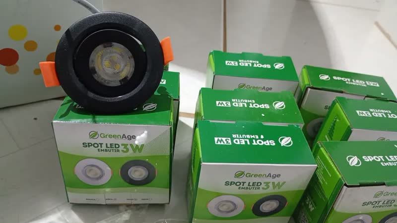 foto de Kit 10 Spots LED Embutir Quadrado Preto 3W 6500K Branco Frio