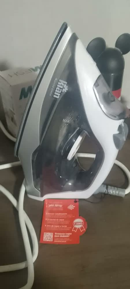 foto de Ferro De Passar Roupa A Vapor 127v 1200w Base Cerâmica