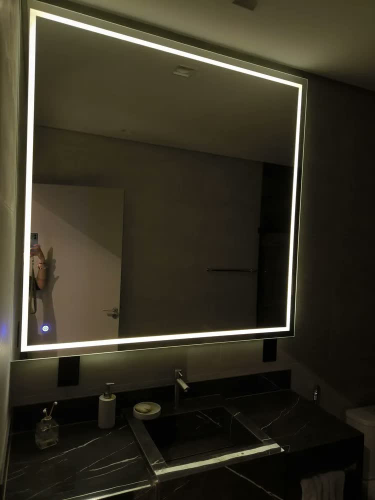 foto de Espelho Led Camarim Maquiagem Touch 140 Cm X 140 Cm