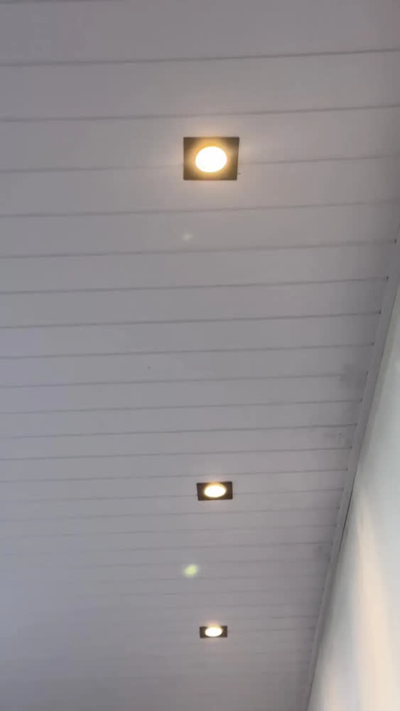 foto de Kit 10 Spot LED Embutir Quadrado MGC 5W Preto Luz Branco Frio 6500K